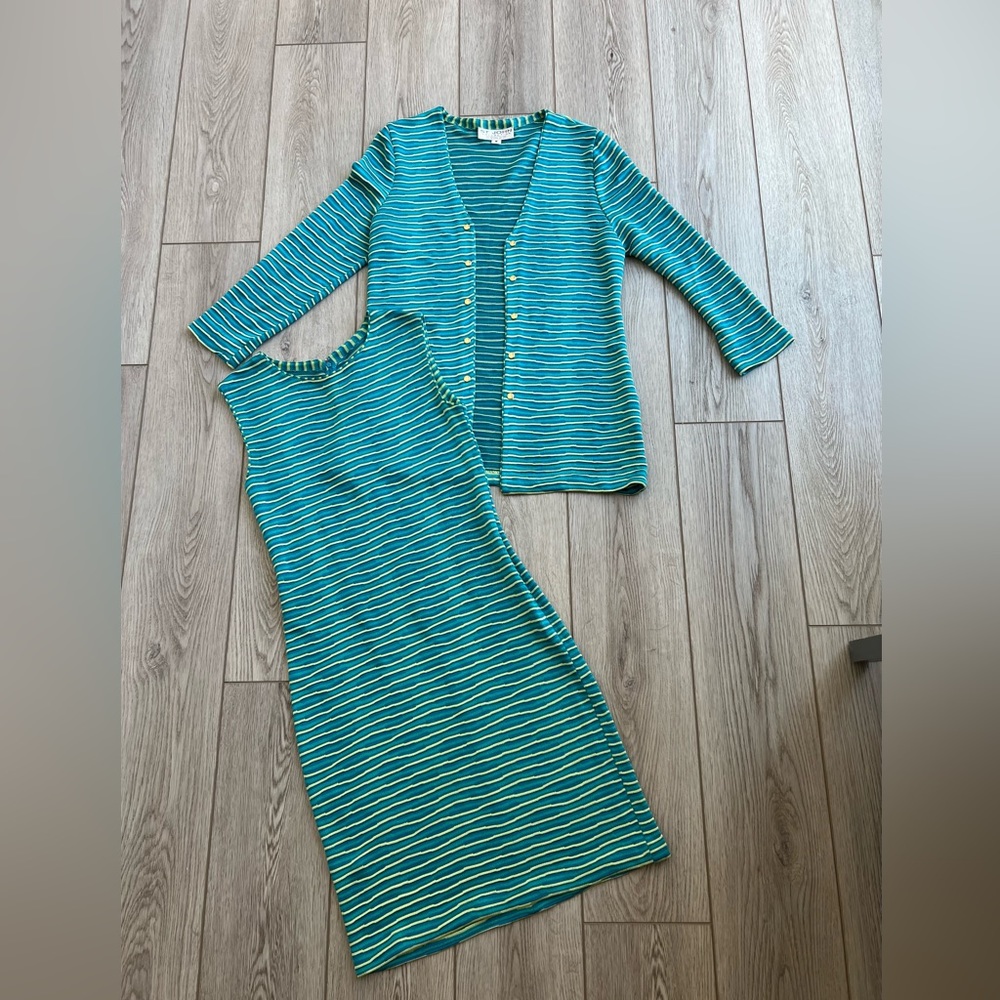 St. John Collection By Marie Gray. Gorgeous dress and cardigan sweater